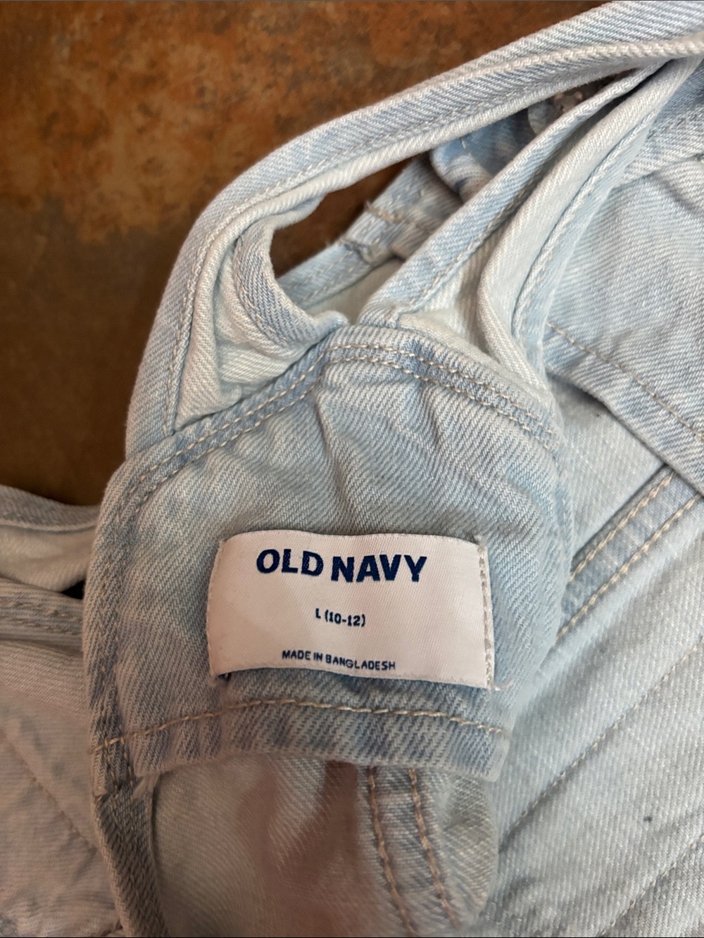 Old Navy Light Blue Denim Kids Overalls Shorts - Picture 4 of 4